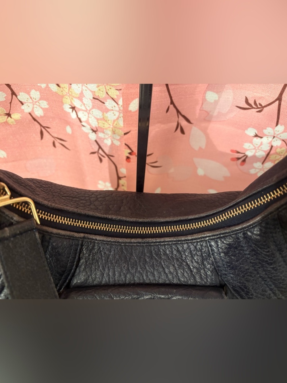 Fendi Spy Hobo Nappa Leather Blueberry Bag Purse Dark Blue - Picture 8 of 14